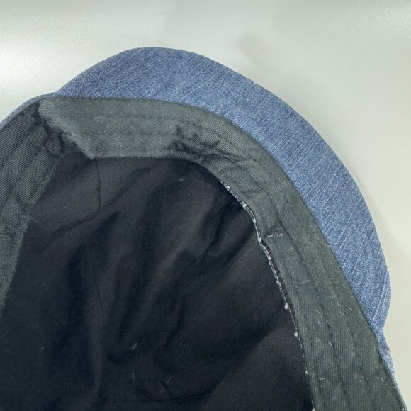 Harley Davidson Blue Denim Newsboy Gatsby Women's Hat Cap Medium Studded - Picture 11 of 13